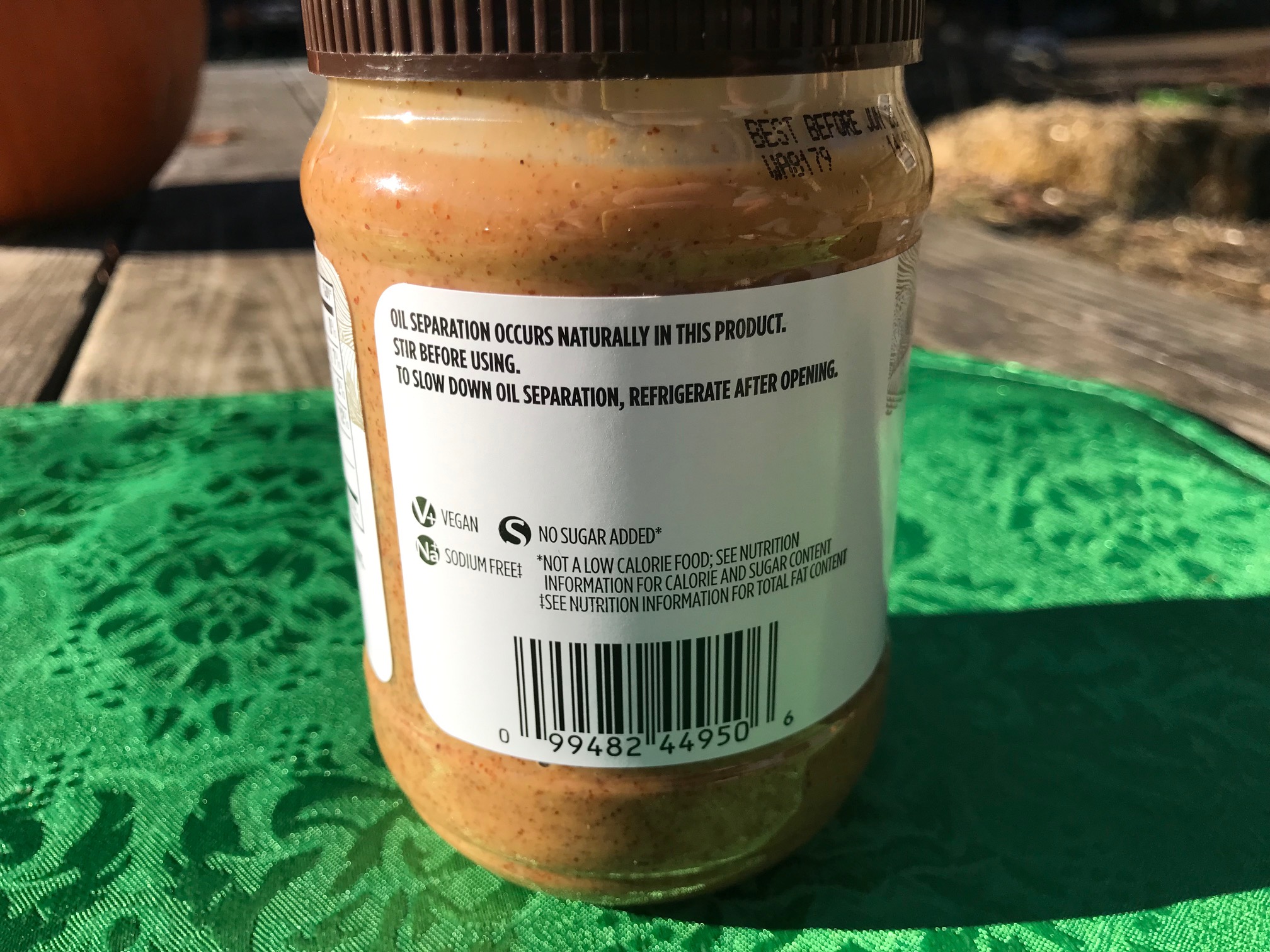 Antimony (Sb) Found in Plastic Jar for "365" Whole Foods Brand Almond Butter