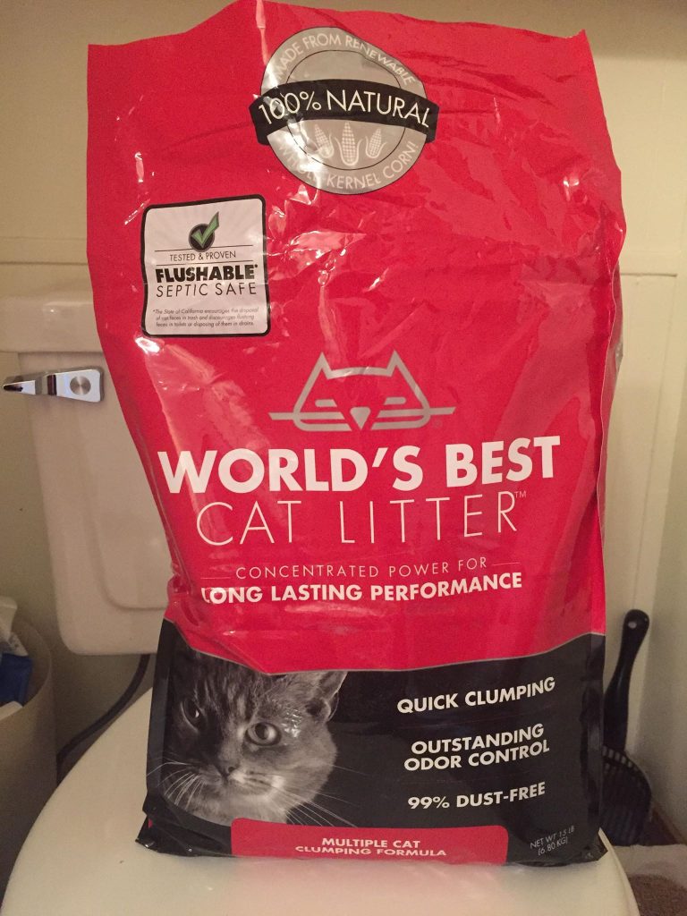 “World’s Best Cat Litter”, corn-based: Lead-free!