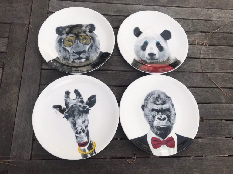 Who has these Wild Dining “JustMustard” brand animal plates? Click the links in the post to see the results for each dish.