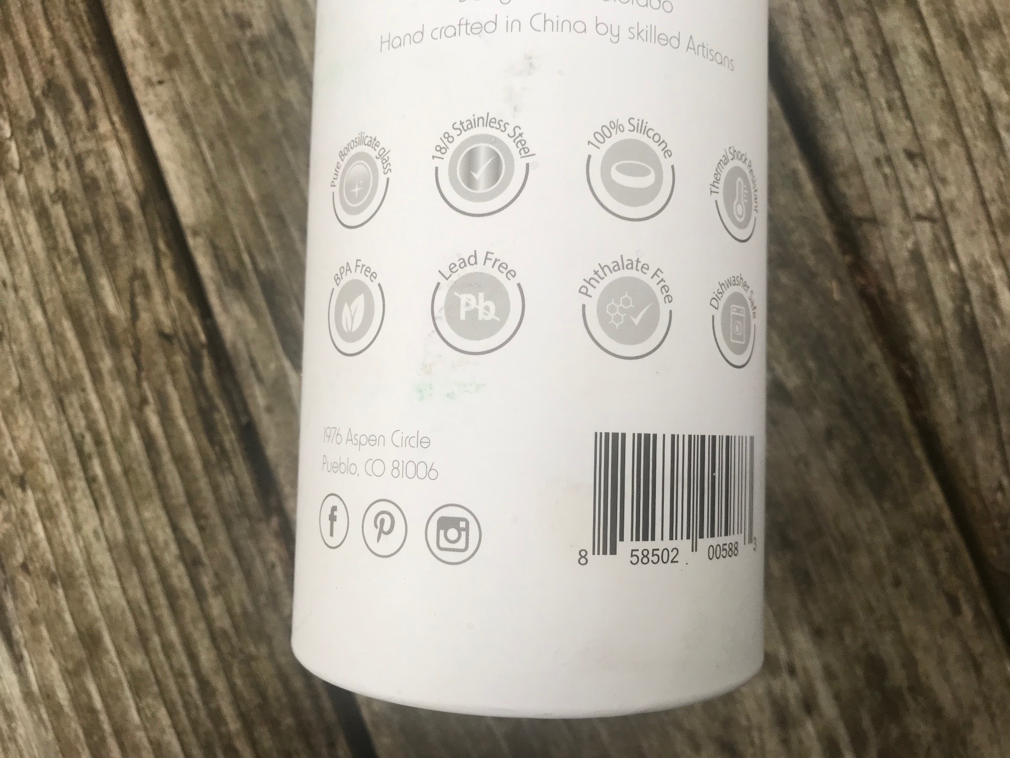 Boroux "Lead Free" Water Bottle is Painted with Leaded Paint: 2,235 ppm Lead, 140 ppm Cadmium, 310 ppm Arsenic.