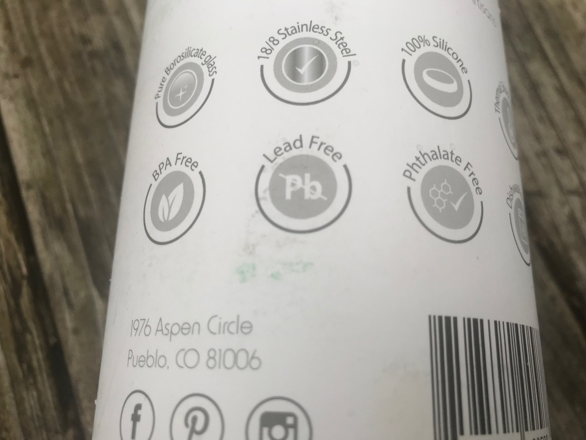 Boroux "Lead Free" Water Bottle is Painted with Leaded Paint: 2,235 ppm Lead, 140 ppm Cadmium, 310 ppm Arsenic.