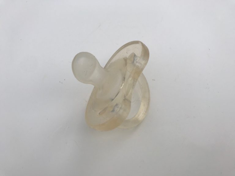 “Made In Italy” Clear Silicone NaturalFit Chicco Pacifier: Lead Free, Cadmium Free, Arsenic Free