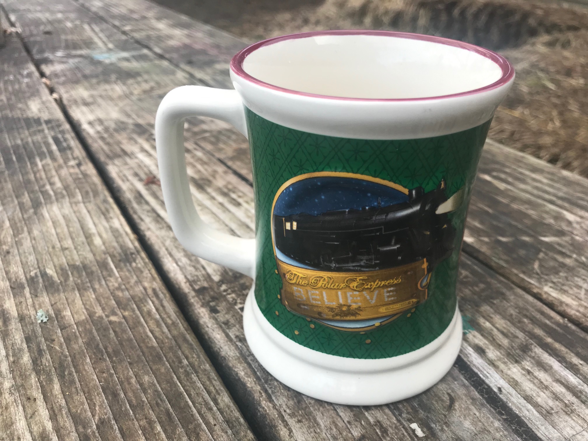 c. 2016 "The Polar Express" Christmas Train Mug: 27,600 ppm Lead, 358 ppm Cadmium.