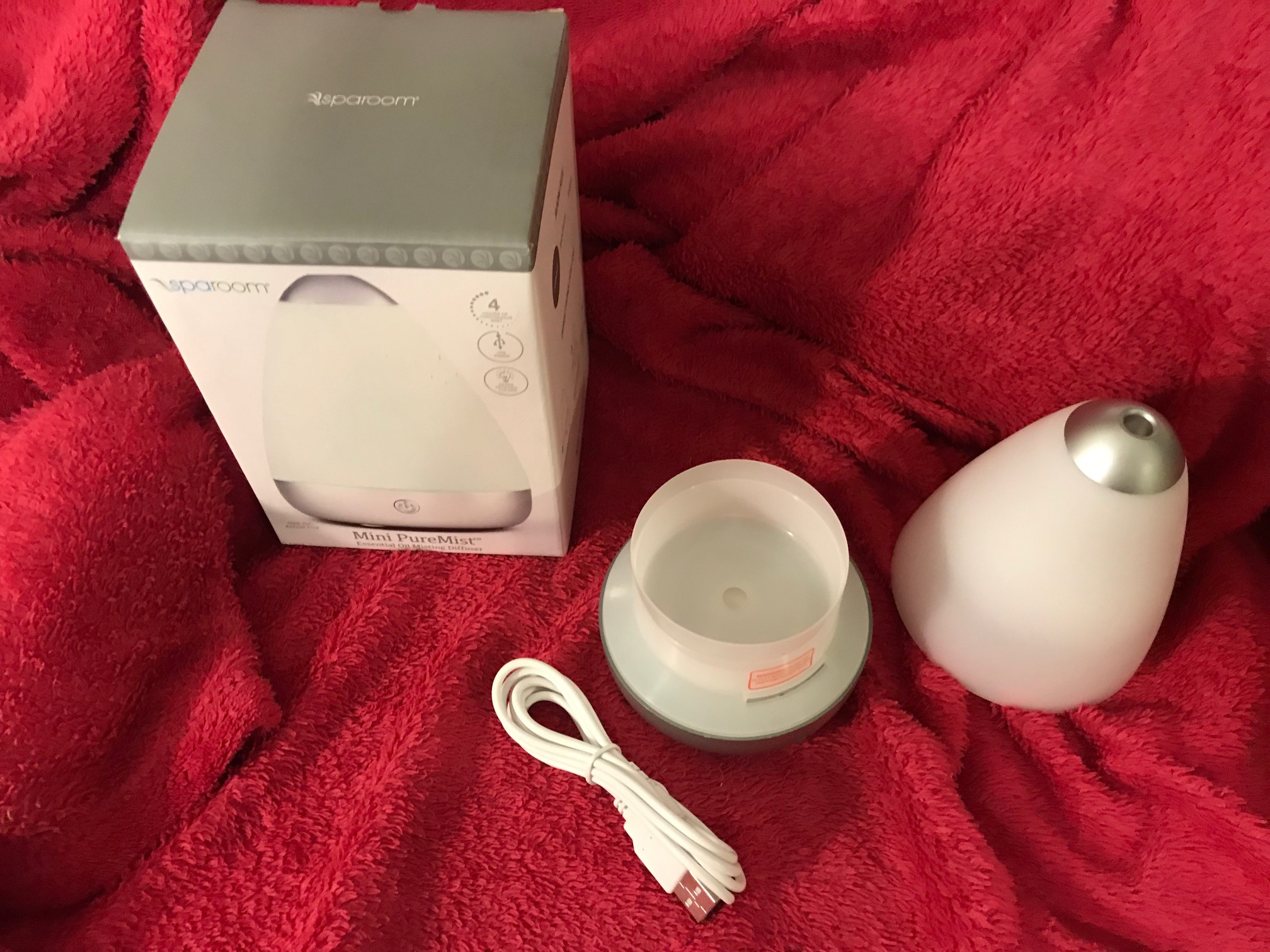 Sparoom Mini PureMist Essential Oil Diffuser, New In Box (2018) from Target: Lead Free In All Accessible Components.