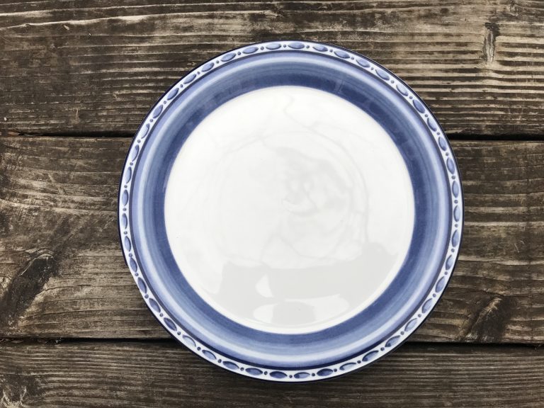 Dansk “Bistro Cafe” Pattern Ceramic Plate: 4,555 ppm Lead. [Context: 90 ppm Lead is considered unsafe in new items for kids.]