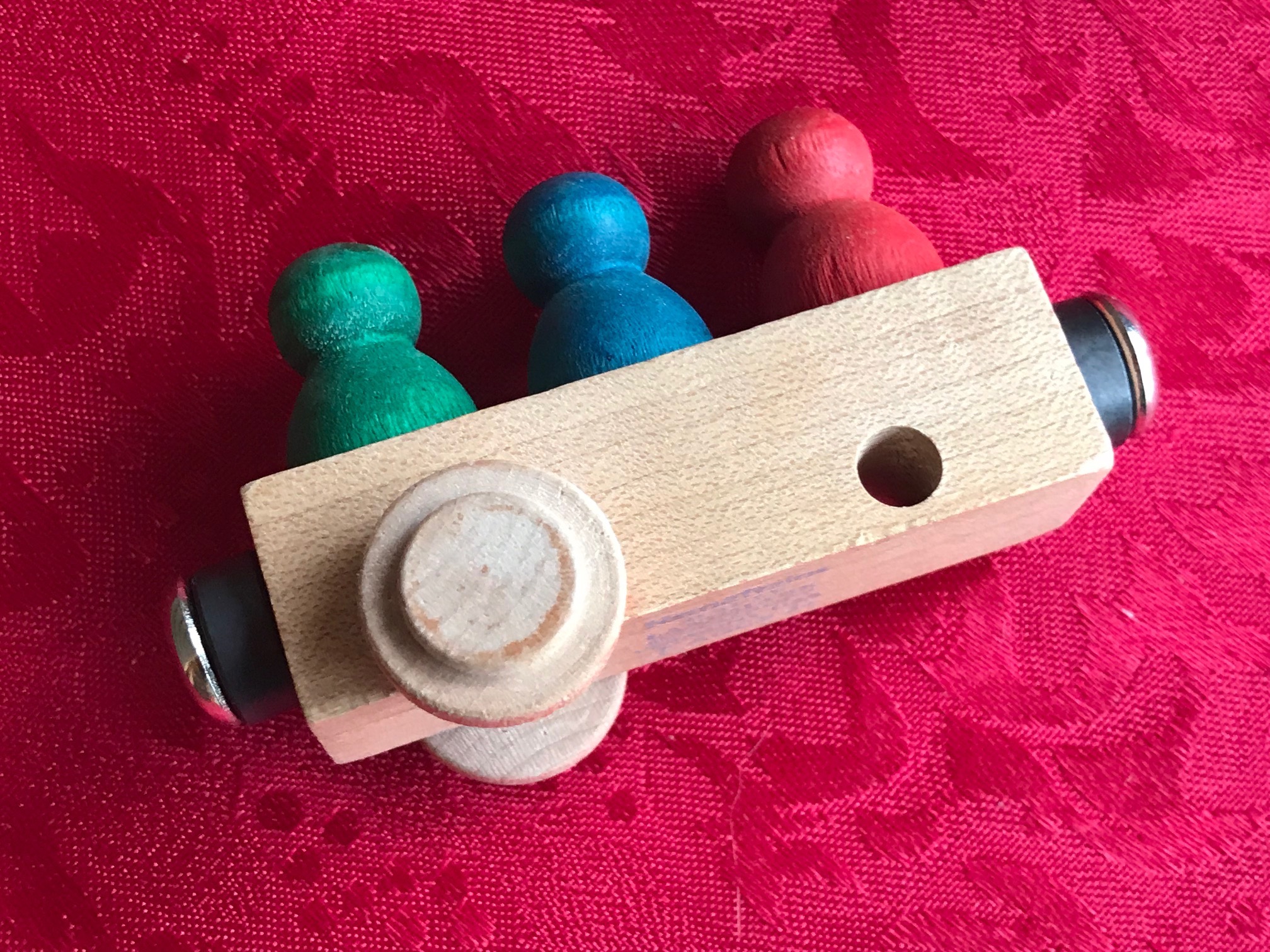 Maple Landmark Wooden Magnetic Train: Lead-Free, Cadmium-Free, Arsenic-Free, Mercury-Free! #SaferChoice