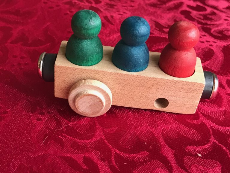 Maple Landmark Wooden Magnetic Train: Lead-Free, Cadmium-Free, Arsenic-Free, Mercury-Free! #SaferChoice