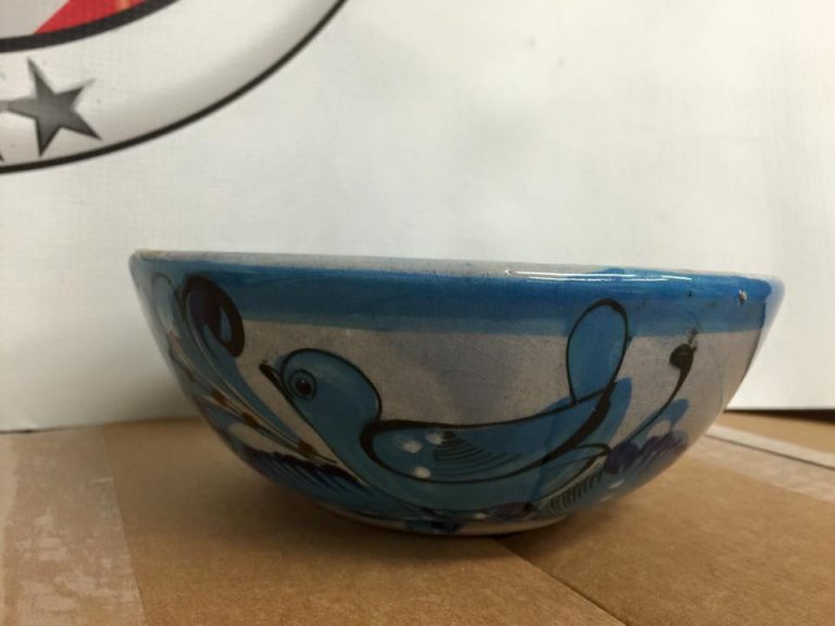 Made In Mexico Blue Glazed Ceramic Bowl: 39,596 ppm Lead, 25,137 ppm Arsenic, & more than 100,000 ppm Mercury.