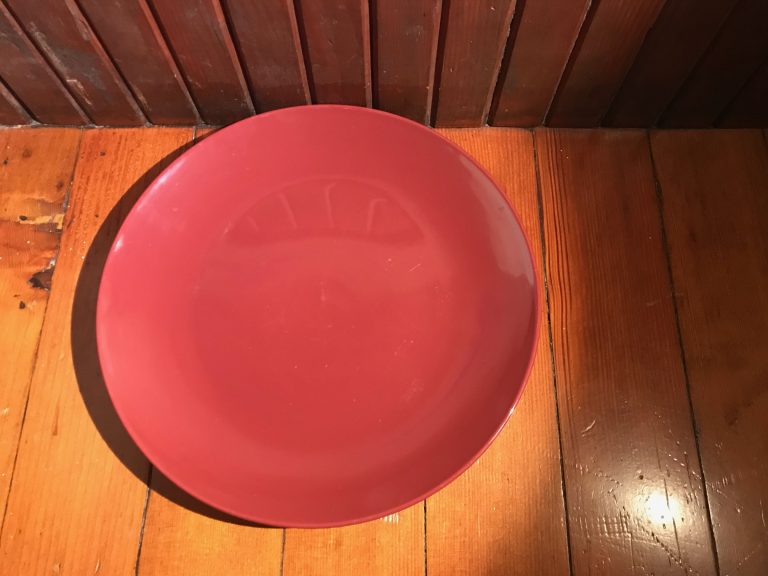 Dollar Tree Store Royal Norfolk Burgundy Ceramic Plate: 339 ppm Lead + 52 ppm Cadmium