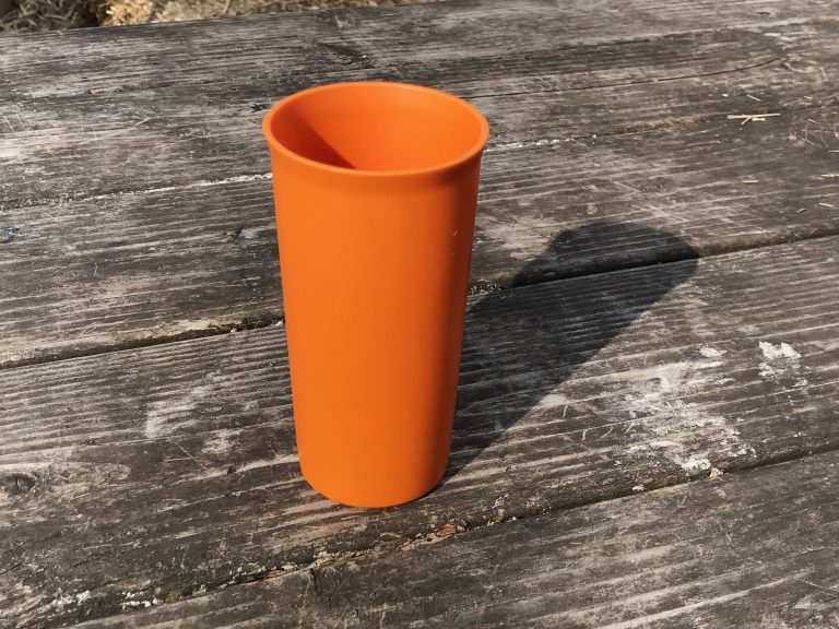 Orange Tupperware Cup (year unknown): Non-detect for Lead, Mercury, Cadmium and Arsenic.