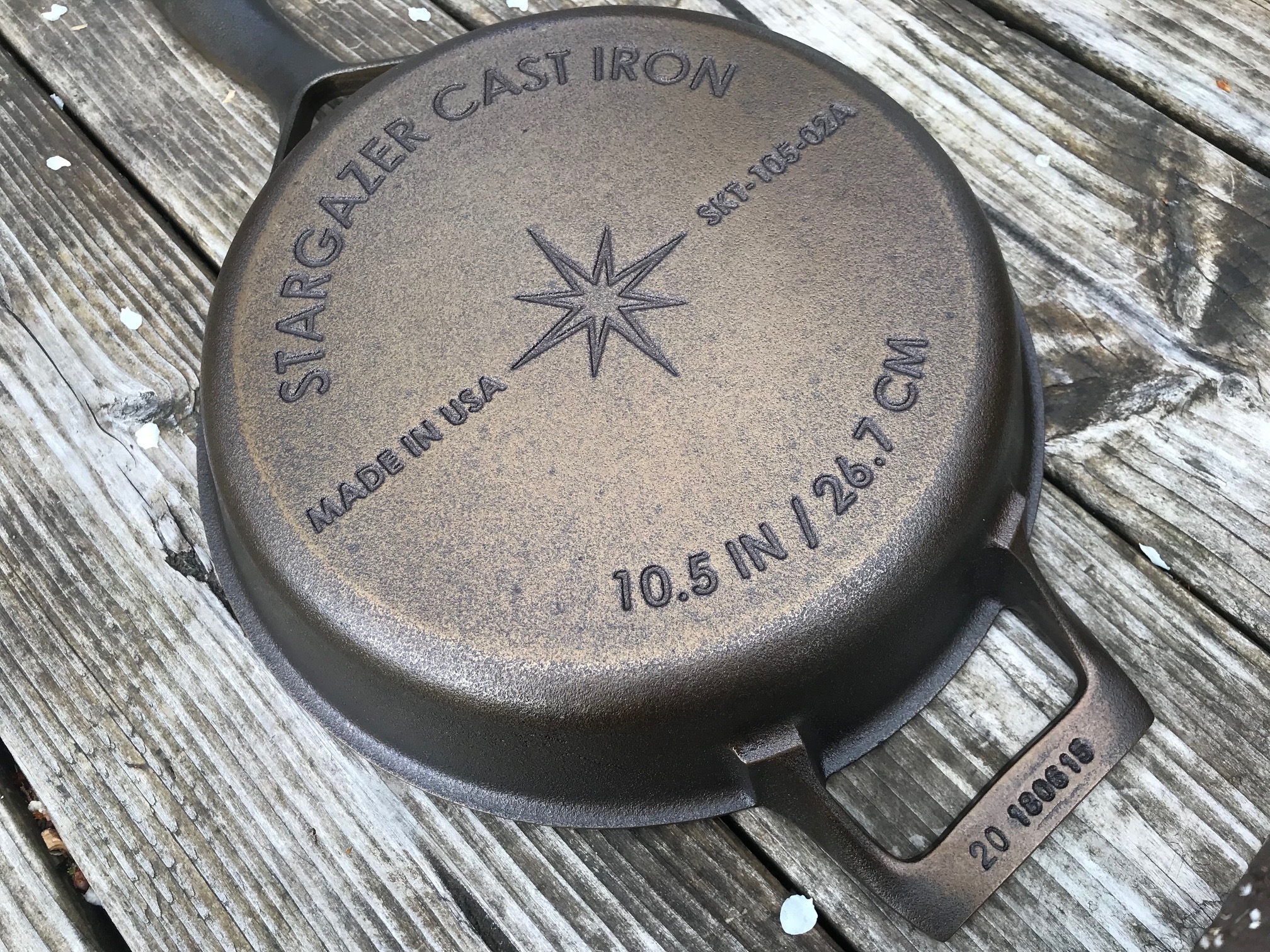 Stargazer Made In USA Pre-Seasoned Cast Iron: Lead Free [Cadmium Free, Mercury Free and Arsenic Free too!]