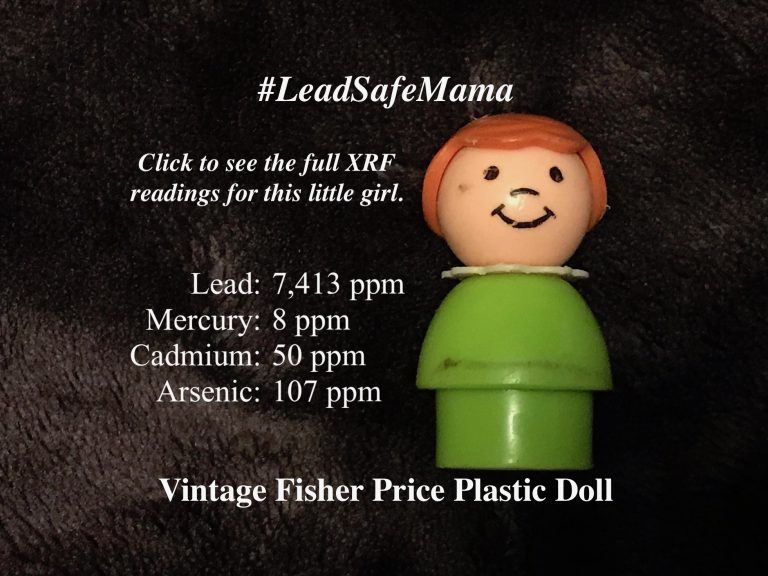 Vintage Plastic Fisher Price Doll. Please don’t let your children play with these dolls. 90 ppm Lead is unsafe for kids.