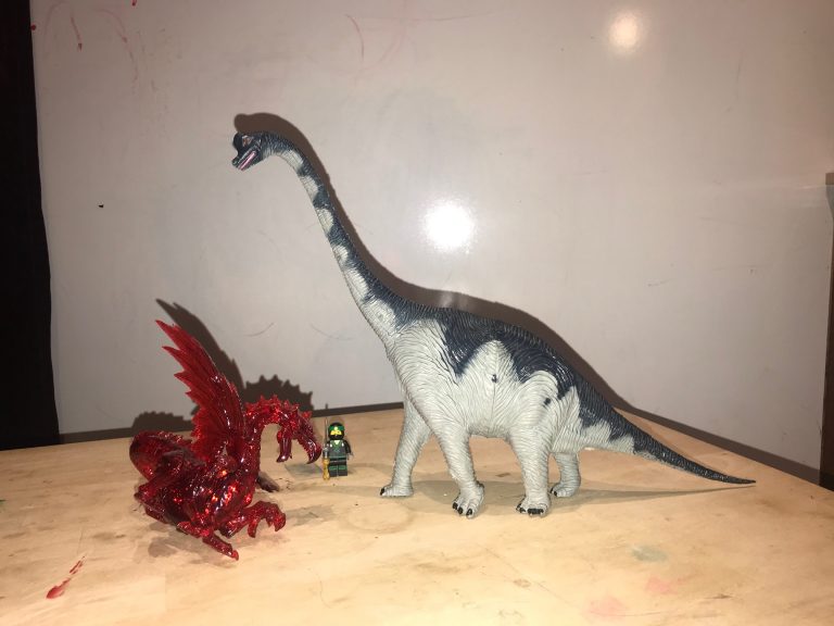 Larami Toys brachiosaurus toy dinosaur: 2,213 ppm Lead, 2,721 ppm Antimony. This toy would be illegal if made today.