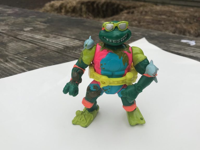 1990 Mirage Studios Playmates Toys Teenage Mutant Ninja Turtle Figurine: Lead Free, Cadmium Free, Arsenic Free!