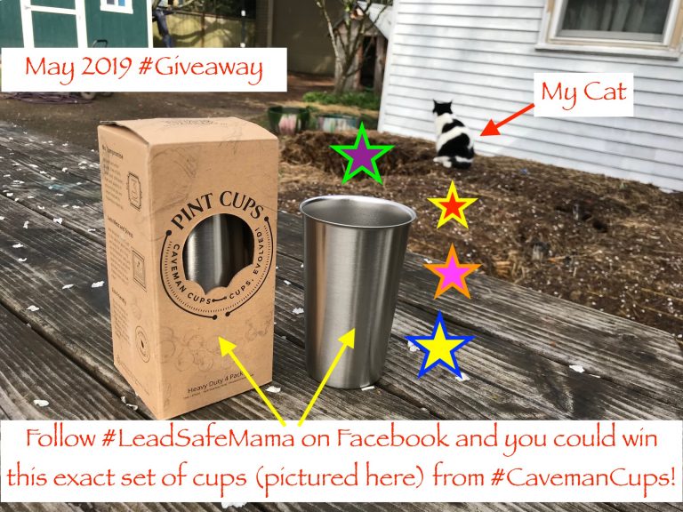 Lead Safe Mama’s May 2019 Facebook #Giveaway: Caveman Cups Pint Glasses!