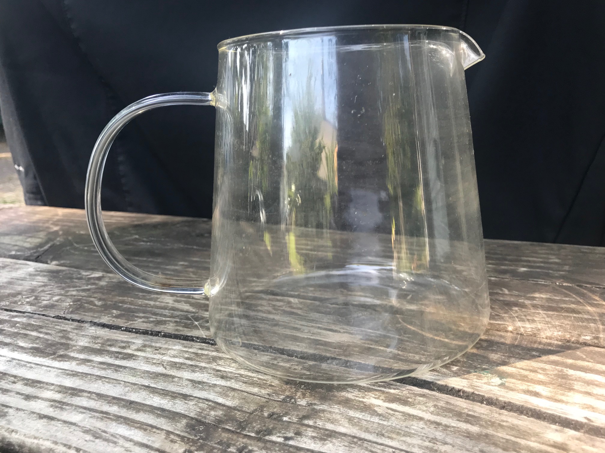 This is the clear borosilicate glass tea pot I use in my home. (Yes, it is Lead-free and stovetop safe!)