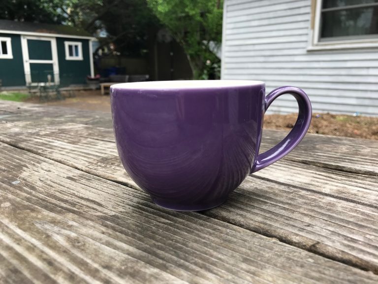 One of my most disappointing finds recently: purple 2019 ForLife Q Tea Cup w Handle “lead-free” mug: 541 ppm Lead