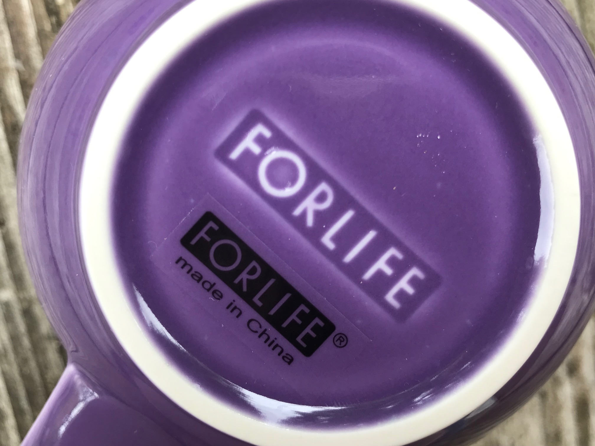 One of my most disappointing finds recently, 2019 ForLife purple "lead-free" mug: 541 ppm Lead