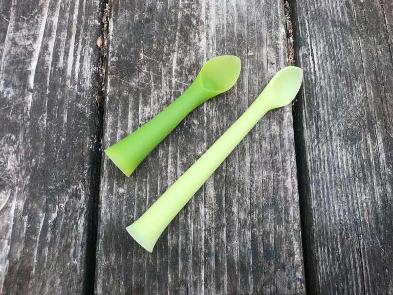 Ola Baby 100% Silicone Soft-Tip Training Spoon Teether for Baby Led Weaning: 14 ppm Cadmium. Safe by all standards.