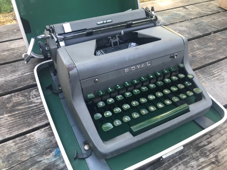 Vintage Royal Portable Typewriter in Original Carrying Case: 7,035 ppm Lead + 2,058 ppm Cadmium + 516 ppm Arsenic