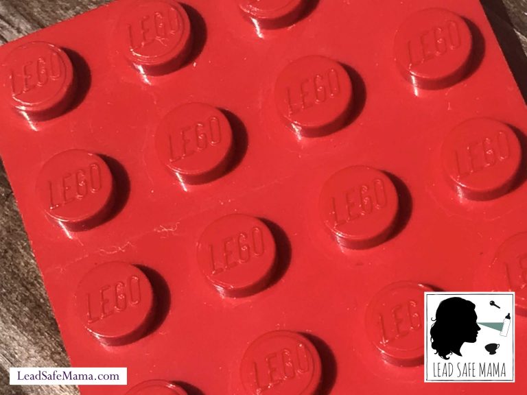 Vintage (1978-1988) Red Lego® 4 x 12 panel: 7,659 ppm Cadmium (40 is unsafe) + 39 ppm Arsenic