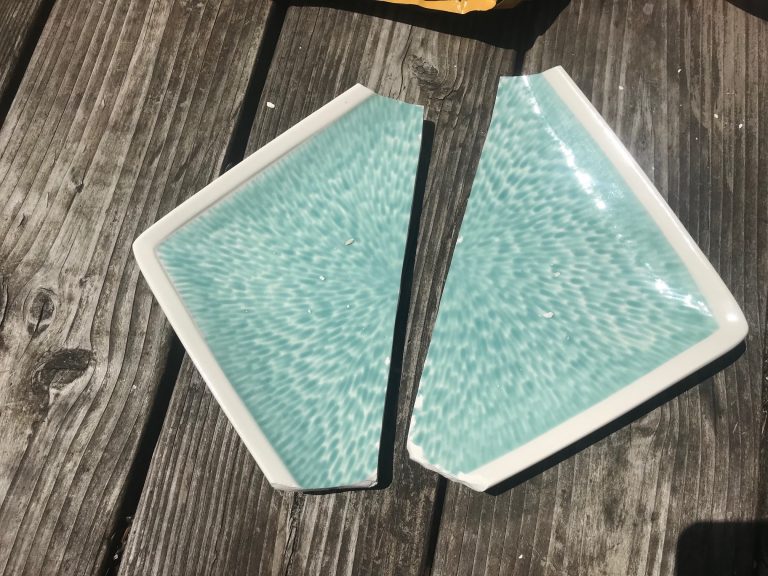 Sango Vega Aqua Square Ceramic Dish: 1,219 ppm Lead (90 is considered unsafe in items for use by kids).