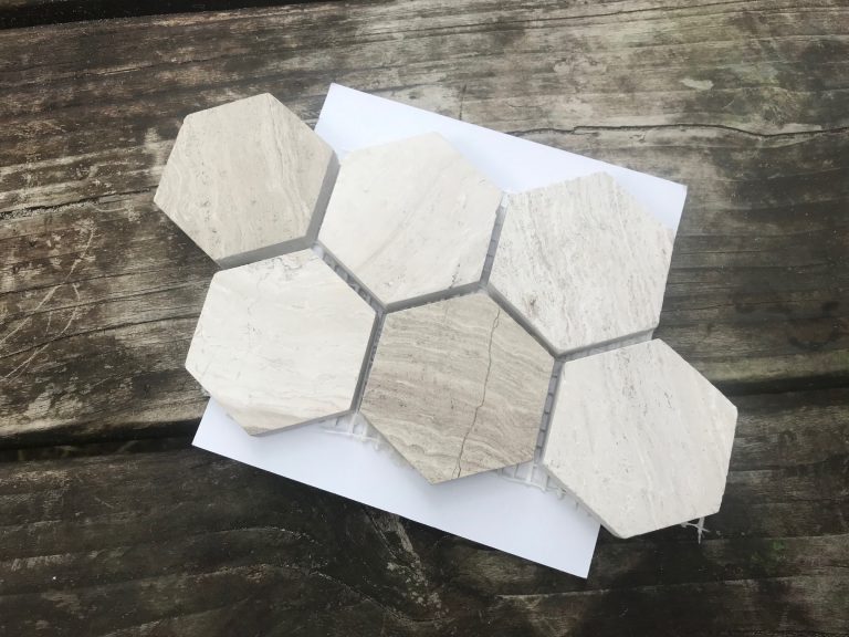 Hexagon Polished Wooden Beige Tile: Lead Free (Cadmium Free, Arsenic Free too)