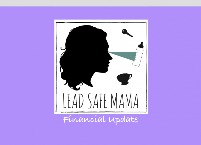 A #LeadSafeMama Financial Update: July 14, 2019 – Testing, Projects, Legal Battles