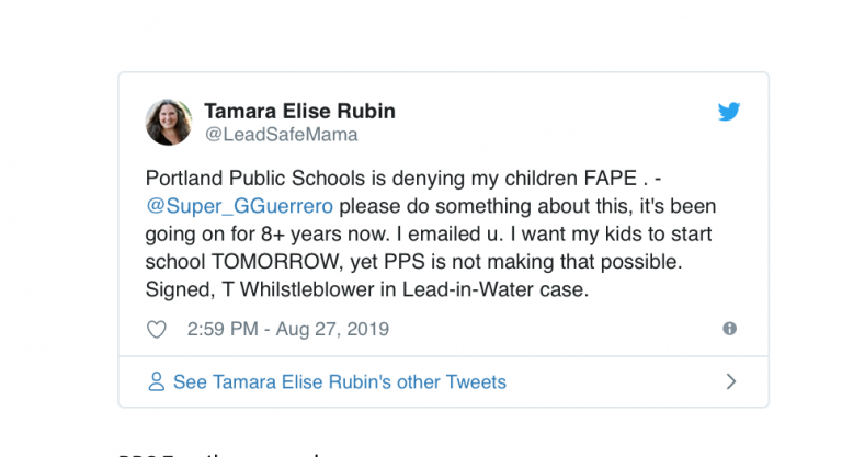 And then this happened…  PPS continues to deny FAPE to my children. Please share this post, maybe they will respond.