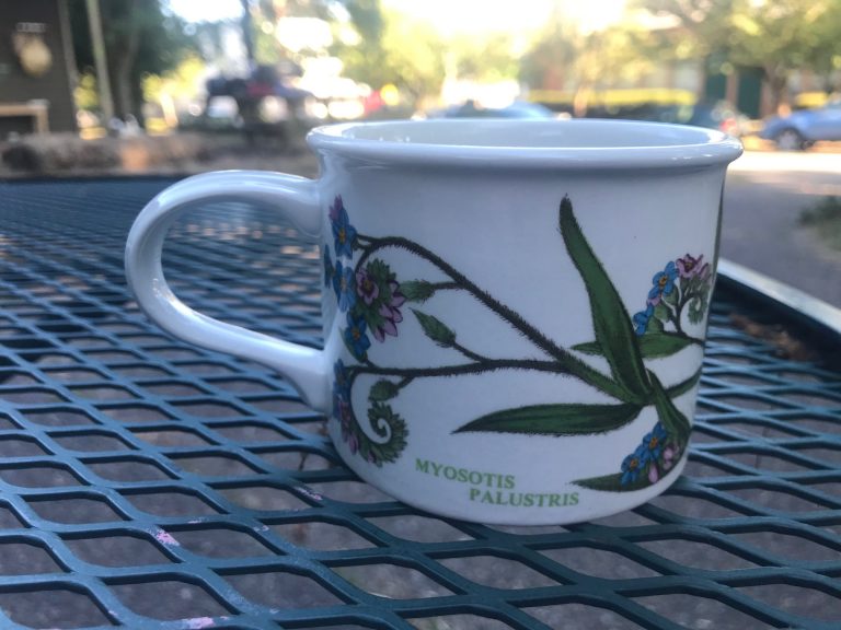 Portmeirion “The Botanic Garden Circa 1818” Coffee Mug, 1972: 49,700 ppm Lead (90 ppm is unsafe) + Cadmium too.