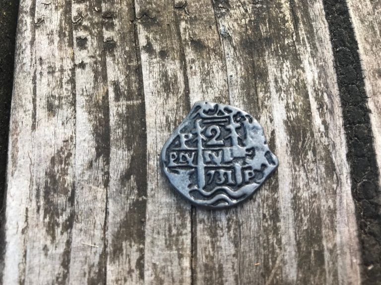 Replica “piece of eight” bought at 2019 Oregon Renaissance Faire: 1,497 ppm Antimony-a known carcinogen. NOT A TOY!