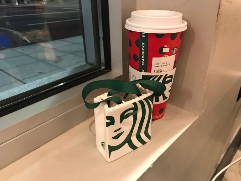 2019 Starbucks logo ceramic bag Christmas ornament: 82 ppm Lead + 55 ppm Cadmium (40 ppm is unsafe for kids)