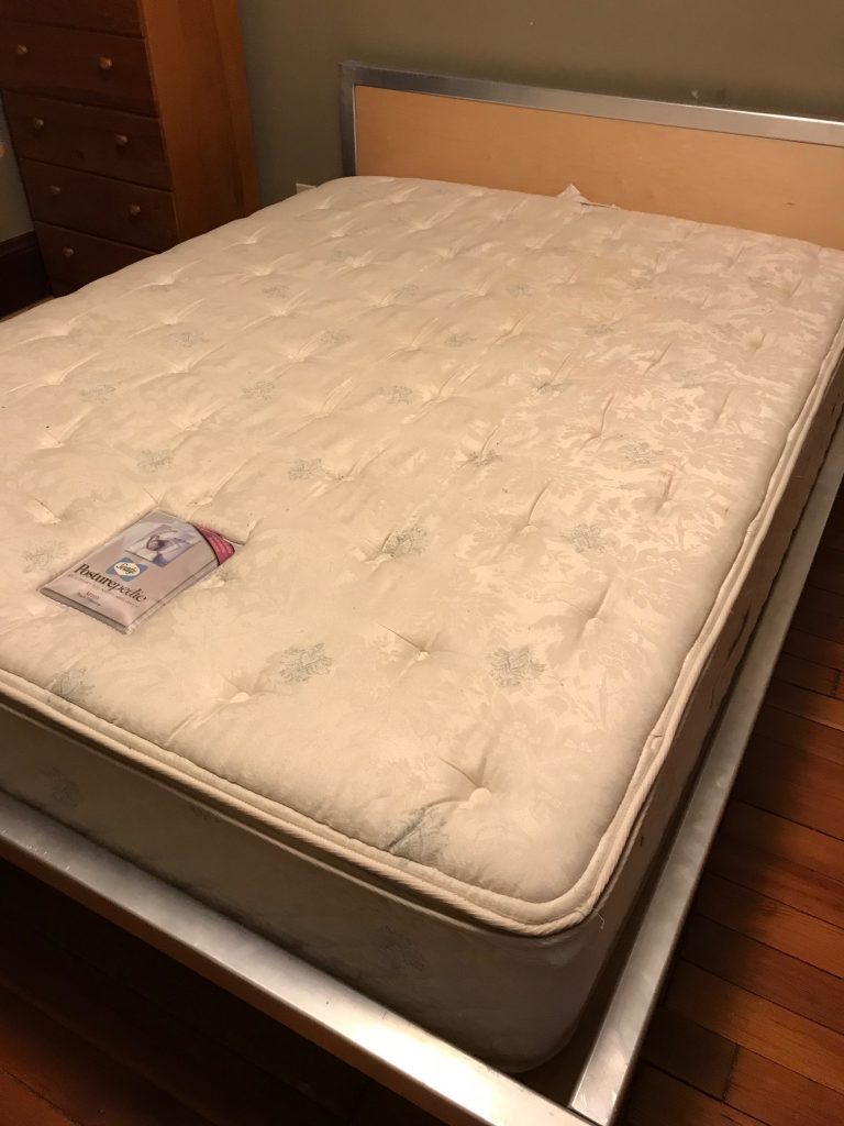 2003 Sealy Posturepedic Mattress (California): 91 ppm Antimony. There is no regulatory standard limiting trace Antimony in bedding.