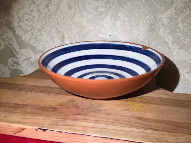 vds “Made in Portugal” glazed bowl (suspected of causing an Elevated Blood Lead Level [EBL] in owner): 63,700 ppm Lead.