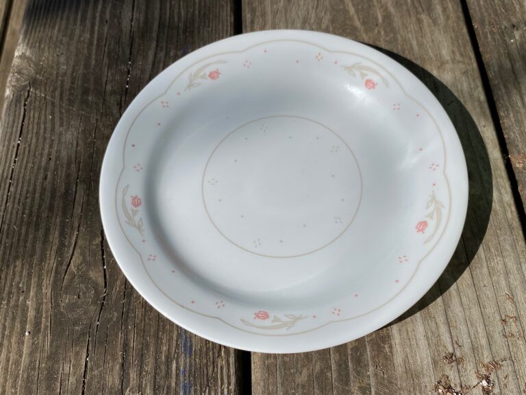 c. 1980s Corelle tulip pattern dish: 15,500 ppm Lead. Arsenic + Cadmium too. Which vintage Corelle pattern do you use?