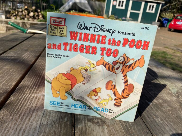 1977 Walt Disney Winnie The Pooh & Tigger Too – read along book: 17 ppm Lead (safe by all standards.)