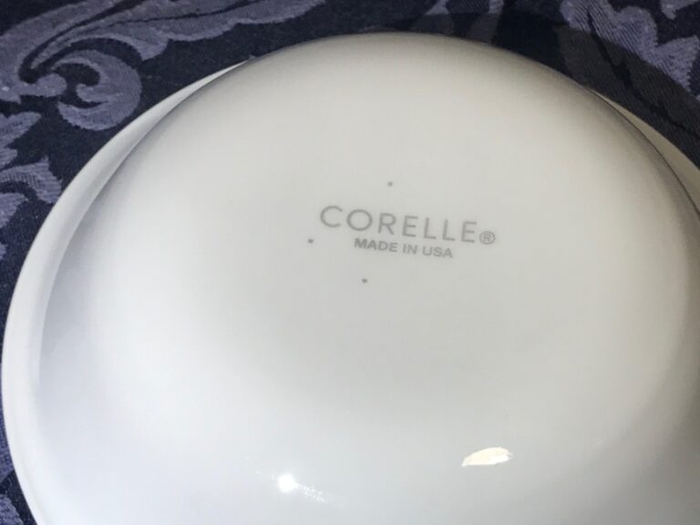 Modern (2019/2020) plain small white Corelle bowl with new logo: Negative for Lead, Cadmium, Arsenic & Mercury.