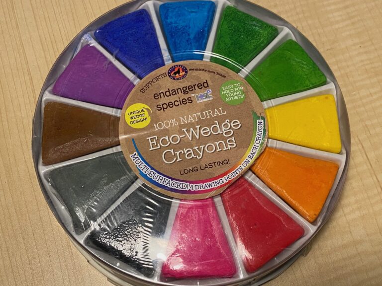 “100% Natural” 2019 Eco-Wedge Crayons. Purple tested positive for trace levels of Arsenic. Other colors tested clean.