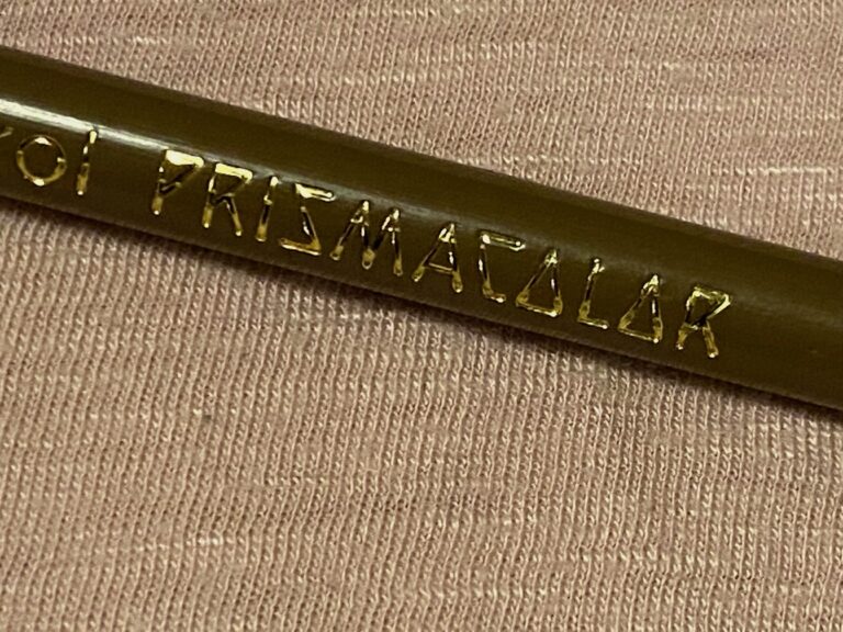 Vintage Brown Prizmacolor colored pencil: Lead-free, Cadmium-Free, Arsenic-free.