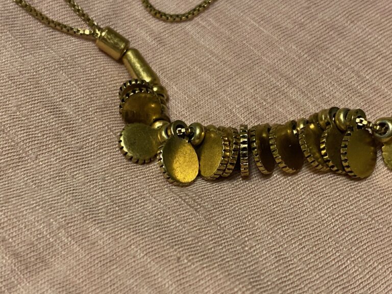 “Gold” beaded necklace: positive for Arsenic (& a little bit of gold.) Mostly copper and zinc!