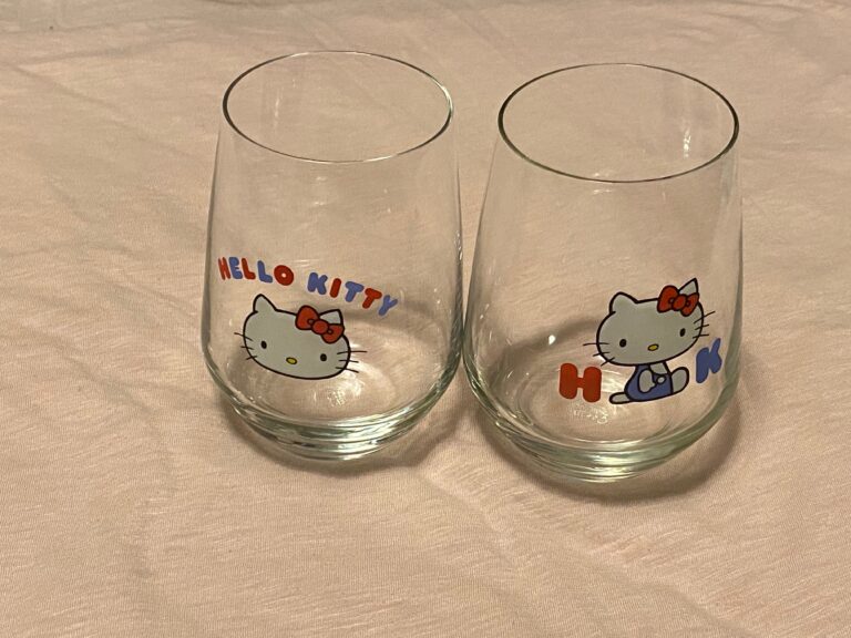 XRF test results for the Hello Sanrio Hello Kitty set of 2 stemless wine glasses pictured here.