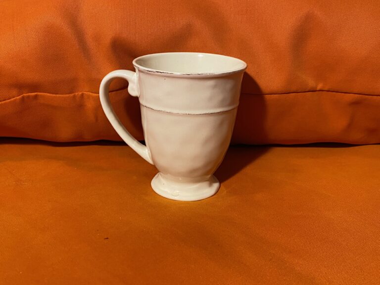 Pier 1 (made in China) Martillo Creme Brulée ceramic mug: Lead-free (unusual for Pier 1 ceramic piece!)