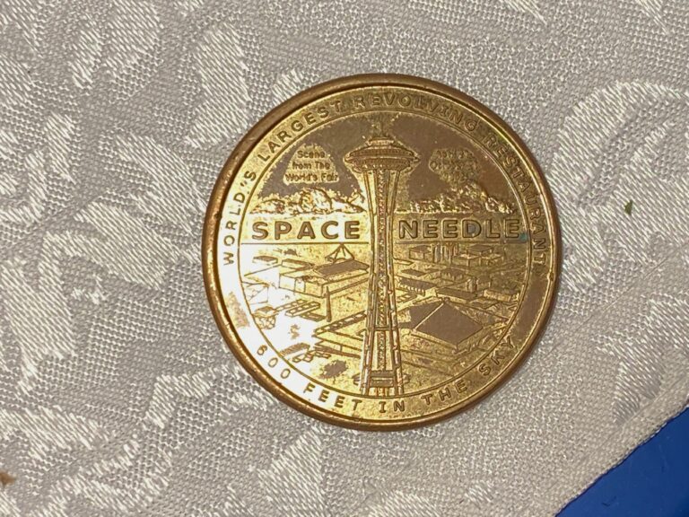 Seattle Space Needle collectors token. Tested positive for 1,245 ppm Arsenic using XRF technology.