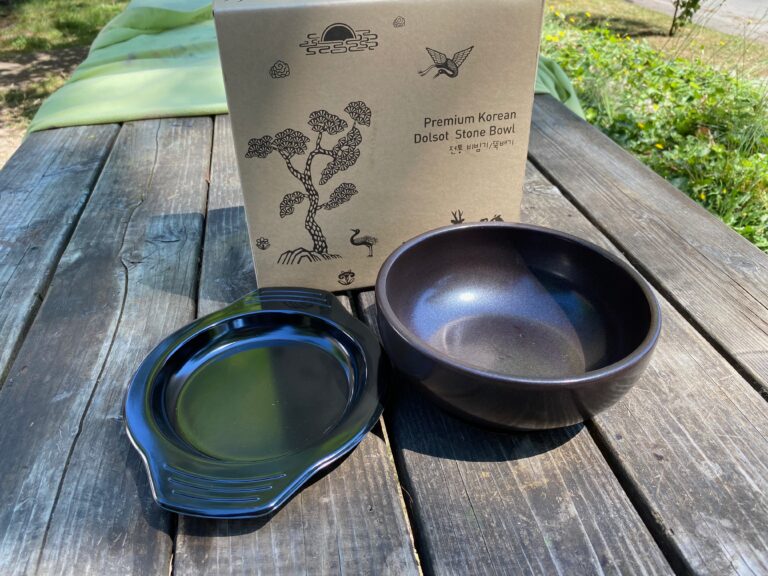 “Crazy Korean Cooking” Premium Korean Dolsot Stone Bowl: *Lead-free, as advertised* (Rare!)