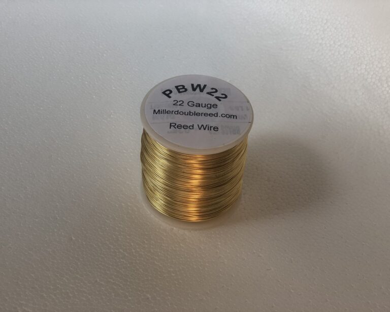 Bassoon wire – sample #7: PBW22 Miller Pro 22 gauge brass wire: Lead-free (Copper + Zinc).