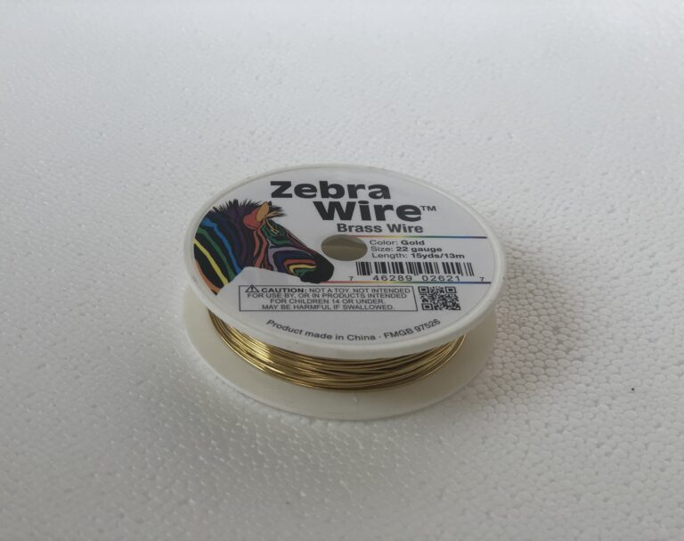 Bassoon wire – sample #1: Hodge Products Zebra Wire: Lead Free! (Copper + Zinc).