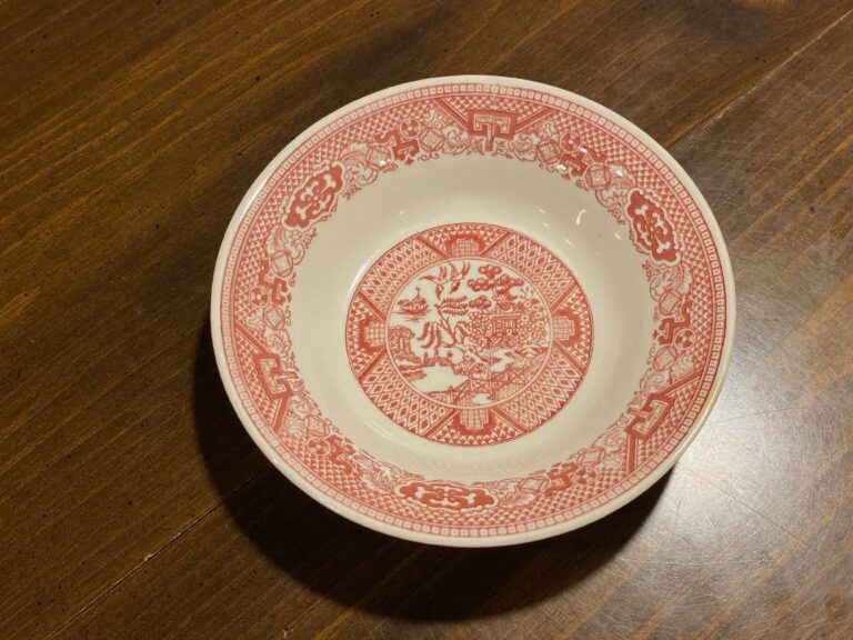 Red “Blue Willow” Willow Ware by Royal China dish: 18,400 ppm Lead. 90 ppm (& up) is unsafe for kids.