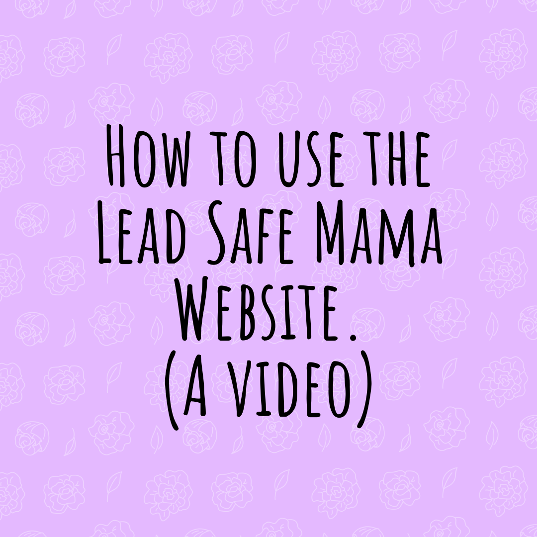 How To Use The Lead Safe Mama Website (Video!)