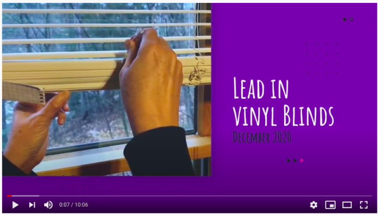 New #TenMinutesWithTamara video! Testing for Lead in vinyl blinds in a newer construction home (c. 1980-2000).