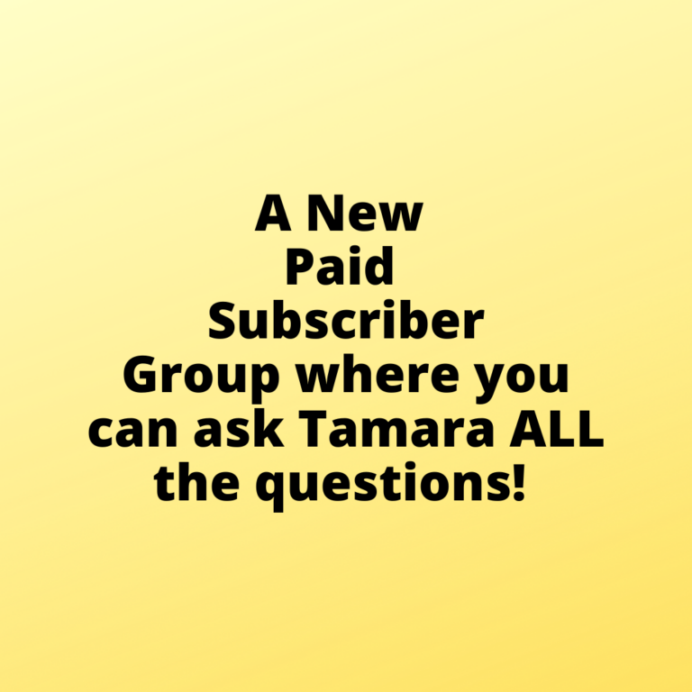 Ask Tamara personally all the questions you want for a low monthly contribution in support of Lead Safe Mama, LLC’s work!